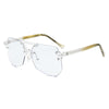 Anti-blue Glasses Rimless Flat Glasses Men