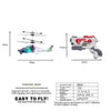 Induction Luminous Transparent Gesture Suspension Helicopter