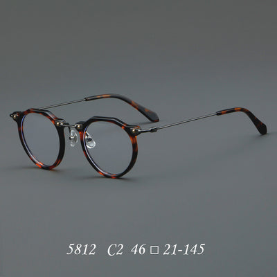 New Glasses 5812 Retro Glasses Rim Metal Optical Glasses